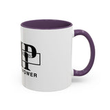 GMP "God Money Power" Accent Coffee Mug — Bold Black Scripture-Inspired Design (11/15oz)