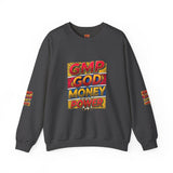 GMP God Money Power Graphic Crewneck Sweatshirt