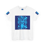 God Money Power Graphic Tee — Blue Urban Streetwear T-Shirt