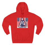 Patriotic 'God Money Power' Hoodie — Americana Flag Graphic Fleece Hoodie
