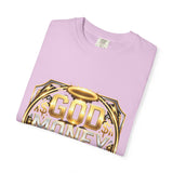 God Money Power Graphic T-Shirt — Bold Gold Faith & Hustle Tee
