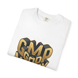 Good Money Power Graphic Tee — GMP 3D Gold Lettering T-Shirt