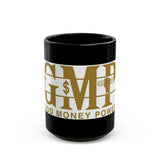 Gold GMP Logo Black Coffee Mug — Good Money Power 11oz/15oz