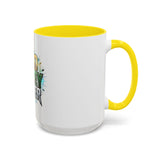God Money Power Accent Coffee Mug — Inspirational Faith & Success Ceramic Mug (11/15oz)