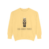 God • Money • Power Sweatshirt — GMP Gold Block Graphic Crewneck
