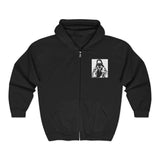 Jesus with Bandana Zip Hoodie – Streetwear Religious Graphic Full-Zip