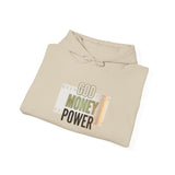 God Money Power Hoodie — Inspirational Faith & Wealth Graphic Sweatshirt