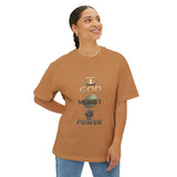 God Money Power Tee — Graphic Oversized Boxy Shirt