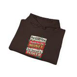 Hoodie — "Put GOD First, Hustle For The MONEY, Put Yourself In POWER" Inspirational Graphic Hoodie