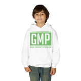 GMP Youth Hoodie — 'God Money Power' Green Logo Pullover