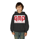 Youth Hoodie - GMP (God Money Power) Bold Red Graphic