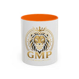 Lion Crest Accent Coffee Mug — GMP Logo Gold Shield