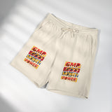 GMP God Money Power Graphic Sweat Shorts — Lightweight Fleece Lounge Shorts