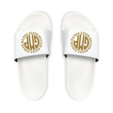 Men's Monogram Slide Sandals – Custom Gold Crest Removable-Strap Slides