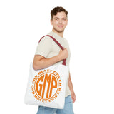 Tote — GOD MONEY POWER (GMP) Orange Logo All-Over Print