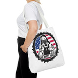 Patriotic 'God Money Power' Tote Bag - Americana Streetwear Canvas Tote