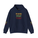 Inspirational Graphic Hoodie - "Put God First, Hustle for the Money, Put Yourself in Power"
