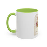 God Money Power Pyramid Accent Coffee Mug — Inspirational Wealth & Faith Ceramic Mug