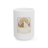 God Money Power Pyramid Ceramic Mug — Spiritual Wealth Coffee Cup (11oz/15oz)