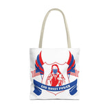 Tote Bag — Patriotic 'God Money Power' Religious Graphic Tote