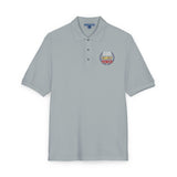Embroidered Polo Shirt — Colorful Floral 'Hope Grows Here' Logo