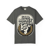 God Money Power Graphic T-Shirt