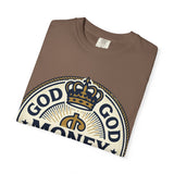 God Money Power T-Shirt — Crown Emblem Graphic Tee (God • Money • Power)