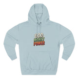 God Money Power Hoodie — Retro Bold Graphic Pullover