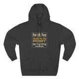 Hoodie — “Put GOD First, Hustle For The MONEY” Motivational Religious Graphic Hoodie