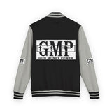 GMP Logo Letterman Jacket – Vintage Black & White Varsity Coat