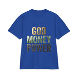 God Money Power T‑Shirt — Bold Faith & Hustle Graphic Tee