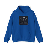 Angel Of Death Hoodie — Gothic Black & White Graphic Sweatshirt