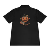 Halloween Pumpkin “God Money Power” Polo Shirt