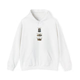God Money Power- King Crown Hoodie — Vintage Lion & Regal Emblem Graphic