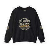Crewneck Sweatshirt — Put Out Fires, Invest In Money Gold Logo