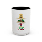 God Money Power Accent Coffee Mug – Inspirational Faith & Wealth Design (11/15oz)
