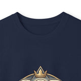God Money Power Long Sleeve Tee — Vintage Crest Graphic