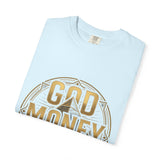 God Money Power T-Shirt — Bold Gold Graphic Tee
