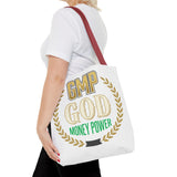 GMP GOD Money Power Tote Bag — Bold Financial Empowerment Canvas Tote