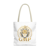 Lion Crest Tote Bag — GMP Gold Emblem Canvas Tote