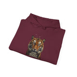 Tiger 'God Money Power' Hoodie – Bold Graphic Animal Print Pullover