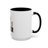 God Money Power Accent Coffee Mug — Inspirational Faith & Wealth Quote