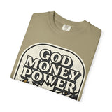 God Money Power Graphic T-Shirt