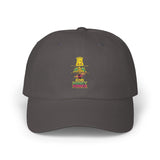 Dad Cap — Cute Floral Bear Stack “Power” Embroidery (Classic Baseball Hat)
