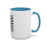 Coffee Mug — 'God Money Power' Bandana Jesus Black Accent Mug (11/15oz)