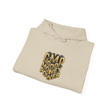 GMP "Good Money Power" Hoodie — Retro 3D Gold Logo Pullover