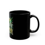 God Money Power Black Mug — Inspirational Faith & Wealth Coffee Cup (11oz/15oz)