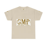 GMP "God Money Power" Graphic Tee – White Gold Logo