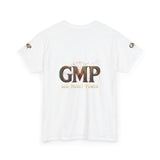 GMP "God Manly Power" Graphic Tee — Bold Logo Cotton Shirt
