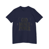 God Money Power T-Shirt — Bold Typography Faith & Hustle Tee